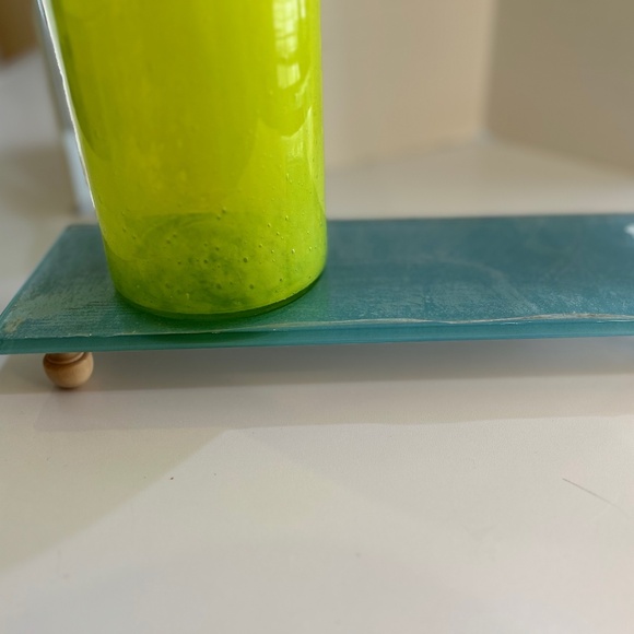 Turquoise/Aqua Color Glass Riser - Picture 3 of 3